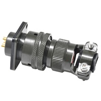 Conector Circular Serie MIL-DTL-26482 MS3116F12 MS3112E12, Enchufe y Receptáculo de Acoplamiento Tipo Bayoneta, Contacto para Soldar