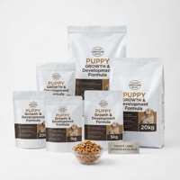 Aliments pour chiens et chats OEM personnalisables sous marque privée, biologiques, riches en protéines, probiotiques, sans céréales, lyophilisés, poulet, poisson, saumon, faibles en glucides