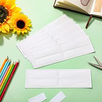 Porte-étiquette adhésif, pochette transparente pour étagère, boîte aux lettres, étudiants d'affaires