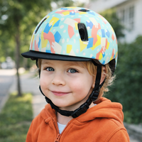 Casque de vélo pour enfants avec visière détachable, durable, en PC+EPS, casque de skateboard double usage, boucle réglable, garantie de 3 ans