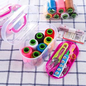 Kits de Costura Rojos Portátiles y Económicos para Viaje en Caja de Plástico - Product Image 2