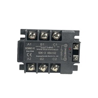 Relais de commande scellé Senndik SDK-3 4875Z 75A DC/AC triphasé SSR avec commande 70-280VAC et sortie 12-480VAC, fixation par boulons