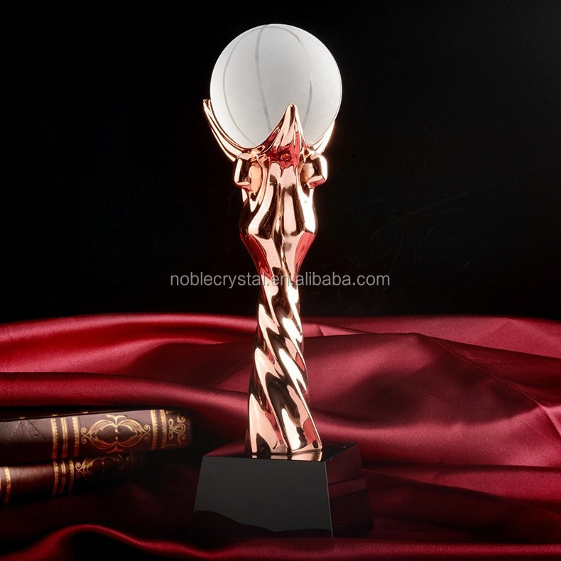 Métal boule de cristal trophée
