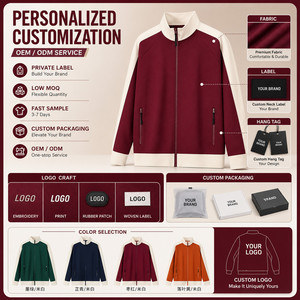 Blouson Bomber Zippé Personnalisé avec Logo pour Homme, 100% Polyester, Style Color Block, Veste Universitaire pour Hommes, Femmes, Unisexe, Vente en Gros, Fabrication OEM ODM - Product Image 5