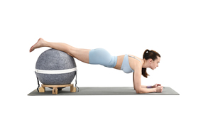 Chooyone Logo personalizzato palla Fitness con copertura in tessuto per Pilates Yoga equilibrio esercizio vari scopi Fitness attrezzature - Product Image 6