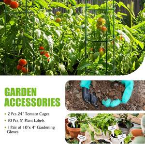 Lit surélevé de jardin vert potager innovant 9 en 1 240X60X80 cm Lit surélevé en acier galvanisé antirouille Kit de lit surélevé robuste - Product Image 4