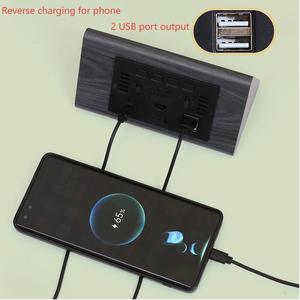 2024 <span class=keywords><strong>LED</strong></span> bàn đồng hồ Cube lịch ngủ trắng <span class=keywords><strong>LED</strong></span> hiển thị quà tặng trang trí nội thất hiện đại kỹ thuật số bằng gỗ đồng hồ báo thức - Product Image 3