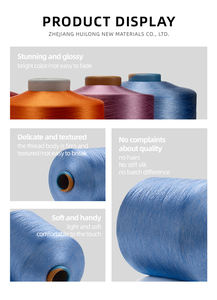 Переработанная цветная пряжа из полиэстера DTY <span class=keywords><strong>FDY</strong></span> 50D-600D, в наличии, партия пряжи - Product Image 5