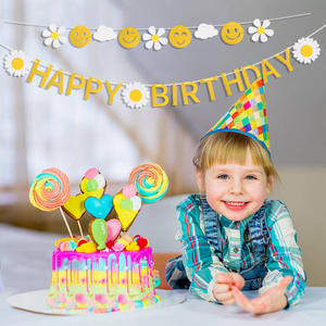 Guirnalda de Cumpleaños con Diseño de Margaritas, Decoración Floral para Fiestas Infantiles - Product Image 6