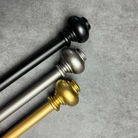 Ensemble de tringles à rideaux télescopiques en métal pour la décoration intérieure moderne, accessoires de tringle à rideaux extensible pour fenêtre, vente en gros