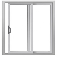 Cadre de fenêtre en aluminium isolé insonorisé, fenêtre, prix d'usine