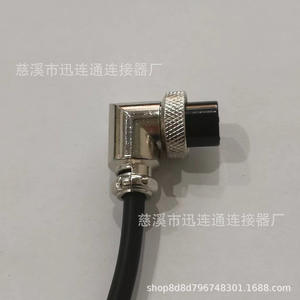 ปลั๊กอากาศยาน Xunlian รุ่น Gx16 แบบงอ หัวต่อตัวเมีย สายยาว 1 เมตร 2 3 4 แกน ปลั๊กอะแดปเตอร์โลหะผสมสังกะสี สำหรับใช้งานไฟฟ้า - Product Image 2