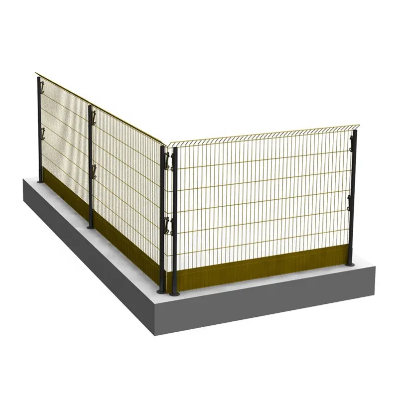 Kabel gerbang pelindung tepi galvanis rangka baja, situs konstruksi pagar keselamatan sementara berlapis PVC