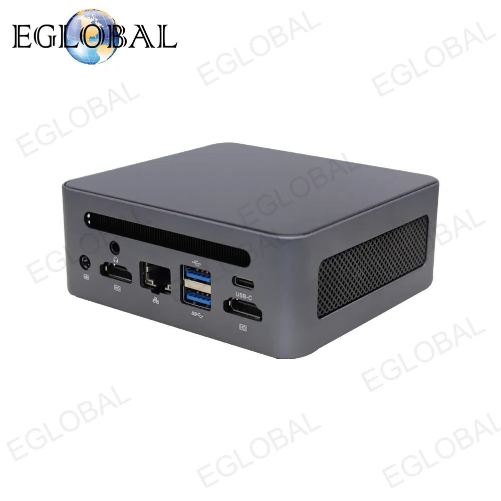 New Eglobal AMD R5 5600H Pc Mini, komputer Desktop Mini portabel 4K60Hz WIN10/WIN11