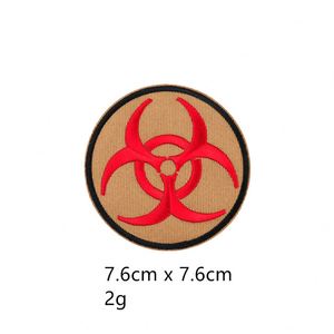 Patch brodé thermocollant style punk en sergé, motif Rock Hazard Skull Poker, pour la décoration de vêtements, sacs et jeans - Product Image 6