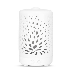Tc-12 Leaf Dropper Ceramic Aroma Diffuser 0.5L Fog Type Humidifier With <b>Timer</b> <b>Plug</b> <b>In</b> For Home And Commercial Use - Product Image 4