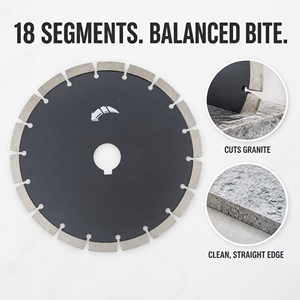 LIVTER 230*2.6mm Disque de coupe <span class=keywords><strong>diamant</strong></span>é à clé unique 10*5 segments pour la découpe de pierre, granit, marbre et béton - Product Image 4