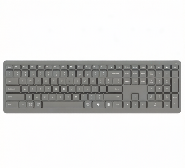 CK300 111-Key Silent Keyboard, Wired/BT/2.4G Multiple Modes Available for Office