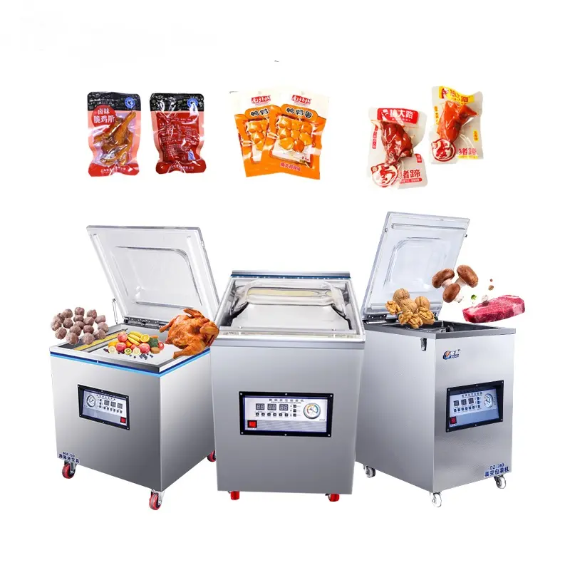 Commercial Chicken Fish Sausage Vacuum Sealer Packing Machine Vacuum Sealing Packaging Machine For Meat