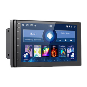 Lecteur multimédia vidéo à écran tactile de qualité supérieure aux prix les plus avantageux, Android 14, 2 Din universel, autoradio stéréo 7 pouces, Bluetooth - Product Image 1