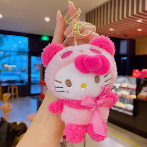 Kawaii Sa Nrio porte-clés peluche 5in mignon Anime peluche poupée pendentif cadeau doux Kromi mon <span class=keywords><strong>Melo</strong></span> Kitty jouets en peluche - Product Image 4