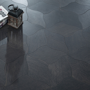 Parquet de Madera de Nogal Negro Multicapa Rústico con Reducción de Ruido, Grado AB Brillante, 12mm 14mm 18mm, con Sistema T&G para Edificios Comerciales - Product Image 1