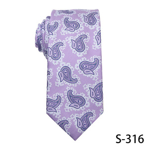 Cravates pour hommes en soie <span class=keywords><strong>lilas</strong></span>, couleur violet clair, neuves, de haute qualité, cravates de luxe pour mariage - Product Image 3