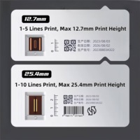 Imprimante jet d'encre industrielle TIJ Willita 12,7 mm/25,4 mm pour le codage en temps réel des données variables, logos, dates, codes QR et lots sur sacs et bouteilles en plastique
