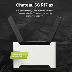 เราเตอร์ไร้สาย MikroTik Chateau 5G R17 Ax แบบดูอัลแบนด์ พร้อม WEP และ QoS - Product Image 1
