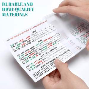 Porte-cartes <span class=keywords><strong>Mahjong</strong></span> Grande taille 6 1/8X4 3/4 pouces Tri Fold Protector Clear Plastic - Product Image 6