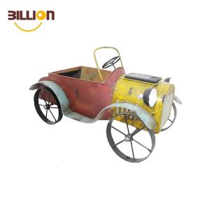 포도 수확 금속 트럭 재배자 농가 청록색 픽업 트럭 봄 훈장 및 장식적인 탁상 저장 트럭 - Product Image 3