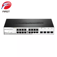 DGS-1210-20 20 Port Gigabit Smart Managed Web Switches 16 RJ45 4 Port Optik SFP 40Gbps Hub Jaringan Enterprise Layer 2