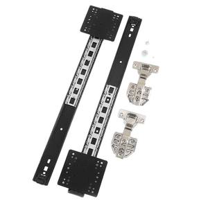 Puerta Plegable Giratoria Oculta Moderna con Riel Deslizante de Hierro de Montaje Lateral para Cocina, Comedor, Dormitorio, Apartamento, Gimnasio, con Cierre Suave - Product Image 1