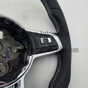 Nuevo volante de cuero para Volkswagen R-line Passat Golf Jetta Tiguan Polo Bora Arteon 2010-2025 volante de coche - Product Image 6