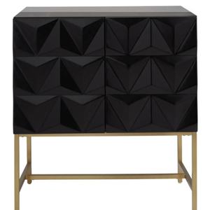 ตู้เก็บของข้างโซฟาไม้ 2 ประตู สไตล์นอร์ดิกสมัยใหม่สำหรับห้องนั่งเล่น - Product Image 1