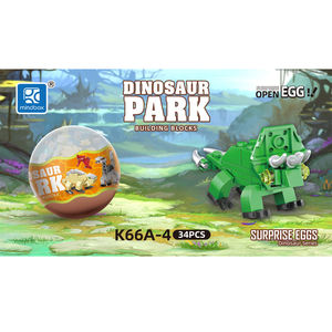 Nuevo K66A 6 en 1 Montaje <span class=keywords><strong>huevo</strong></span> bloques <span class=keywords><strong>de</strong></span> construcción <span class=keywords><strong>dinosaurio</strong></span> juguetes <span class=keywords><strong>de</strong></span> plástico niños DIY modelo Anime personaje <span class=keywords><strong>sorpresa</strong></span> Mini caja serie <span class=keywords><strong>de</strong></span> regalo - Product Image 3