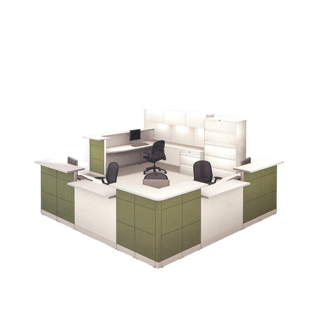 Hot Sell Modern Style Wood Hospital Nurse Work Station Reception Desk with Customizable Size and 6-Year Guarantee