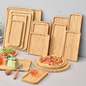 Eco-friendly Reusable Biodegradable Custom Kids Bamboo <strong>Tray</strong> for Baby Food Dried Fruit <strong>Snack</strong> Dinner Plates for Party Occasions - Product Image 1