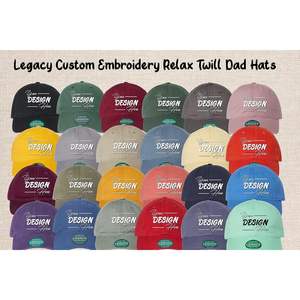 Eza Custom bordado Twill Dad gorras de béisbol relajado personalizado con logotipo personalizado y textos - Product Image 3