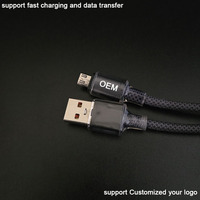Cables USB a Micro USB V8 de Alta Gama, Duraderos, de un Solo Color, Reforzados y Resistentes a la Tensión, con Trenzado