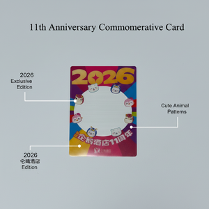 Tarjeta de Plástico con Marco para Fotos Impresa a Todo Color Personalizada para Aniversarios Empresariales y Recuerdos Festivos - Product Image 6