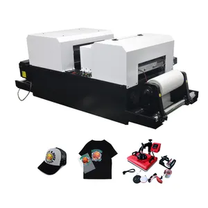 Printer dtf a3 satu xp600 I3200 uv dtf printer t shirt set india mesin cetak dtf pet film printer dengan shaker