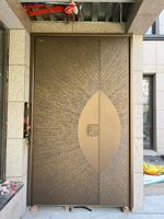 Porte d'entrée blindée 3D sculptée à la main, anti-effraction, de sécurité, pour extérieur, style chinois |   Certifié UL |   Porte coupe-feu, directement de l'usine