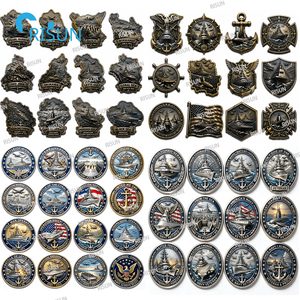 Moneda Conmemorativa de Desafío para Veteranos de la Armada Estadounidense: Aeronaves, Submarinos, Buques de Guerra, Embarcaciones, <span class=keywords><strong>Batallas</strong></span> y Operaciones - Product Image 1