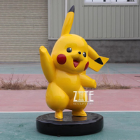 Statue de Pikachu en fibre de verre grandeur nature Sculpture de Pokemon en résine
