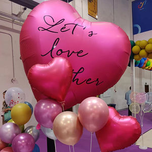 ลูกโป่งรูปหัวใจขนาดใหญ่60นิ้วลูกโป่งฟอยล์เมย์ลาร์ทรงหัวใจจัมโบ้<span class=keywords><strong>คม</strong></span>สำหรับวันวาเลนไทน์ - Product Image 5
