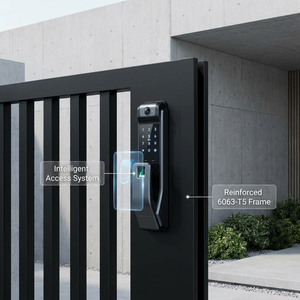 Puertas de Villa de Diseño Artístico de Lujo, Ecológicas, Duraderas, de Bajo Mantenimiento, de Aleación de Aluminio, Directas de Fábrica, Seguras - Product Image 4