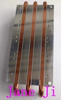 Plaque de refroidissement liquide professionnelle à tubes en cuivre intégrés, dissipateur thermique à eau, plaque de refroidissement par eau