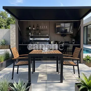 Station de barbecue personnalisable toutes saisons avec évier, protection UV, armoire de cuisine extérieure portable - Product Image 5