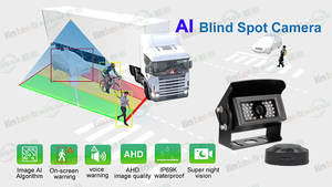 Impermeable IP69K AI vehículo peatón ciclista detección 1080P AHD lado BSD Cámara - Product Image 4